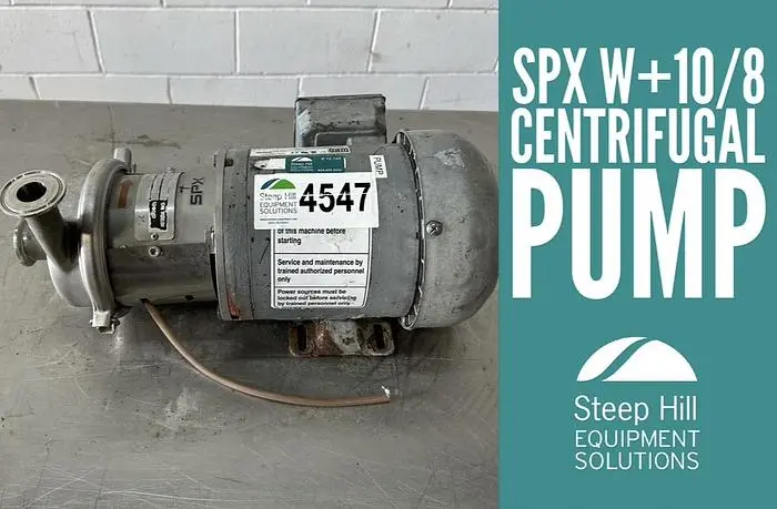 Used 2015 SPX W + 10/8 Centrifugal Pumps | Steep Hill Equipment Solutions #772570