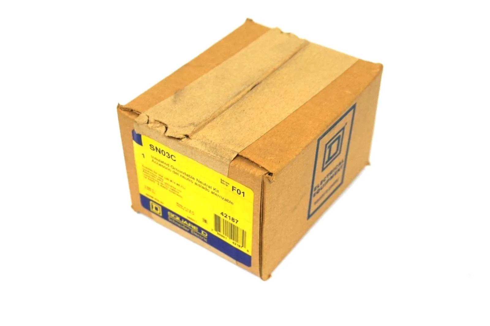 NEW SQUARE D SN03C INSULATED GROUNDABLE NEUTRAL KIT