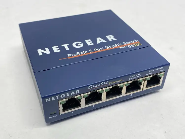 Used NETGEAR PROSAFE UNMANAGED GIGABIT ETHERNET SWITCH 5-PORT Relays & Switches | Maverick Industrial Sales #1103042