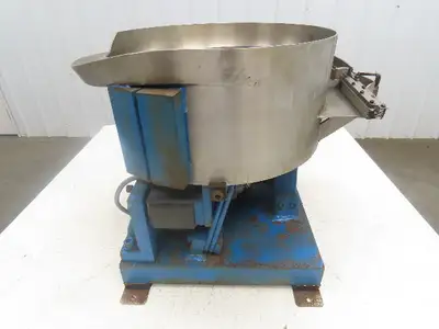 J&J Engineering V101 Vibratory Bowl Parts Feeder 115V Magnetic Coil Stainless