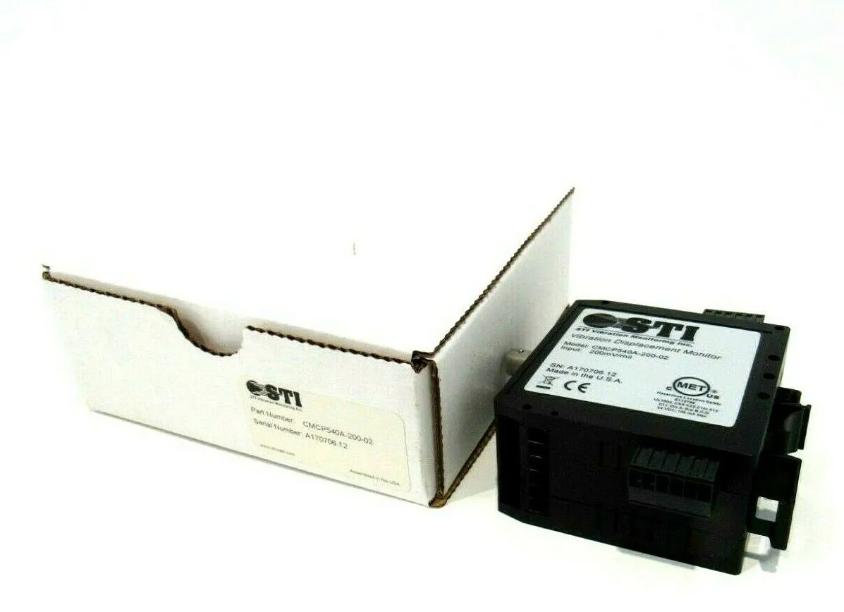 NEW STI CMCP540A-200-02 VIBRATION DISPLACEMENT MONITOR CMCP540A20002