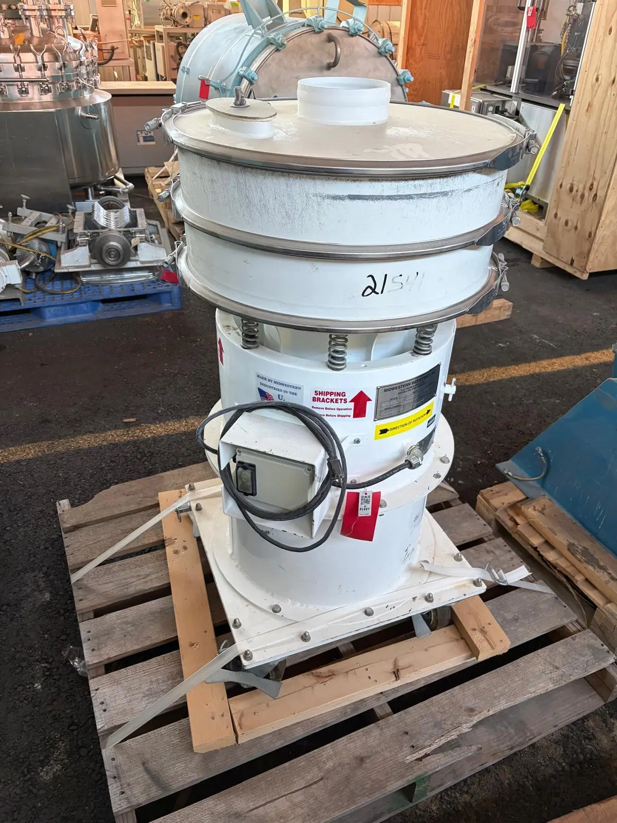 Used 2018 MIDWESTERN INDUSTRIES, INC. MR24S4-4 Sweco Screens | Perry Equipment #454459