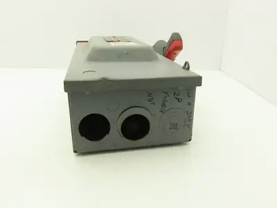 Square D H223NRB Safety Disconnect Switch 100 Amp 240 VAC 250VDC 2 Pole NEMA 3R