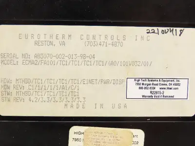 Used EUROTHERM _UNKNOWN_ Automation Control (HMI) Indiana US | Arrow Industrial #1368038