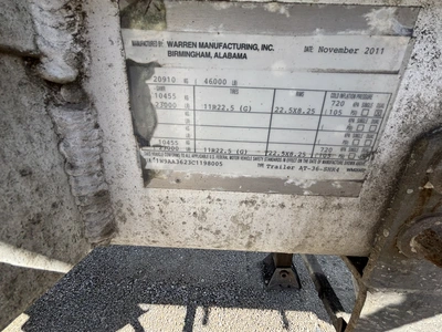 Used 2012 WARREN BULK FEED TRAILER Tanker Trailers Michigan US | Miedema Asset Management Group #1709523