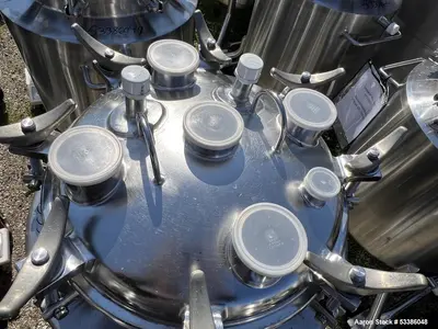 Used Jacketed Stainless Steel Tank on Casters. Made by Precision Stainless.
