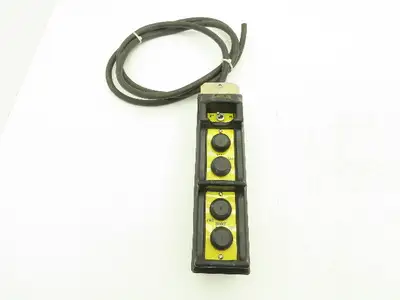 Spotter Controls Series C Crane Hoist 4-Station Pushbutton Control Pendant