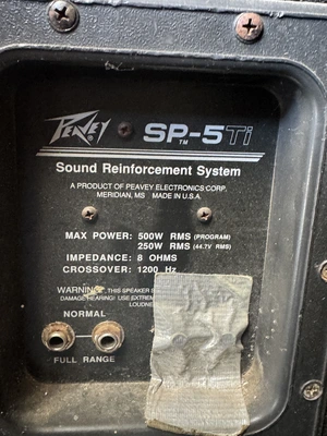 Used PEAVEY SOUND SYSTEM Commercial Audio/Visual Equipment Michigan US | Miedema Asset Management Group #1341876