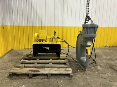 100 TON PEDDINGHAUS MODEL #WP-100-12  PORTABLE HYDRAULIC WEB PUNCH PRESS: YOBRO #24626