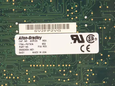 Allen Bradley 1784-PKTX Communication Interface Card Series A Rev B02 F/W A01