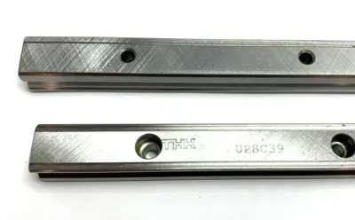 USED THK 382MM GUIDE RAILS FOR SHS15VM LOT OF 2
