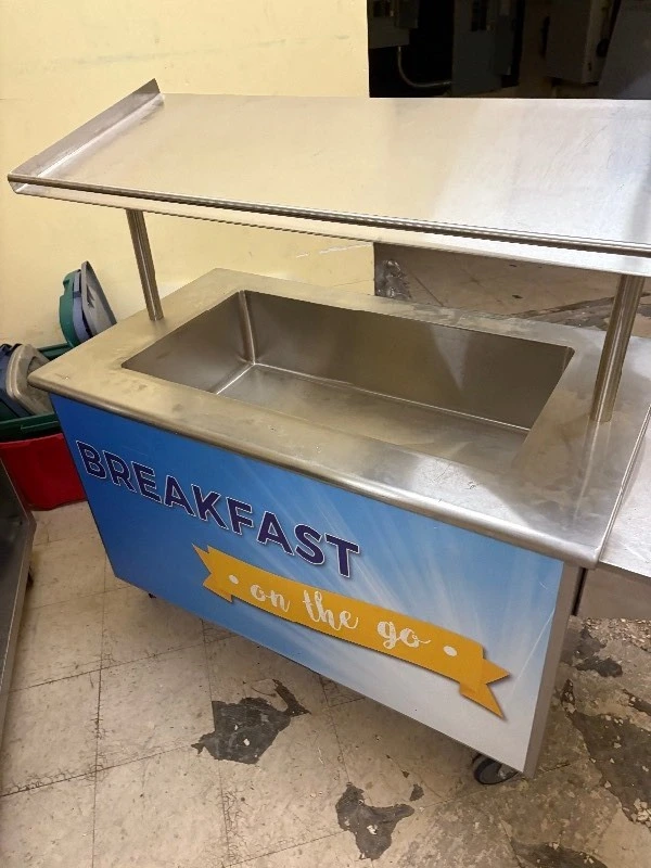 Commercial Breakfast Food Cart / Display Case