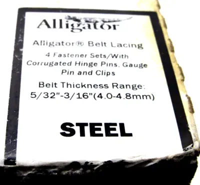 NEW FLEXCO ALLIGATOR 10135 BELT LACING 5/32"-3/16"
