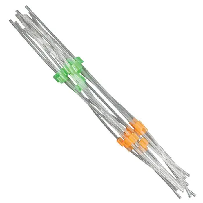 Flared PVC MP2 Two-Stop Peristaltic Pump Tubing – 0.38 mm I.D., Orange/Green, Pkg. 12