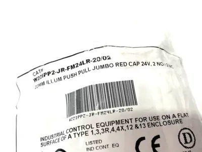 NEW C3CONTROLS JUMBO RED ILLUMINATED PUSHBUTTON, PUSH/PULL