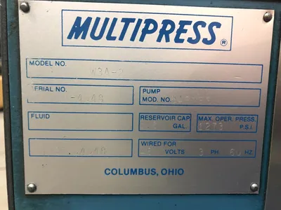 USED 2007 MULTIPRESS MULTIPRESS W3A-2 PRESS