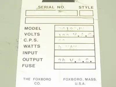 Foxboro D0128JW Power Supply 120VAC In 24VAC 4W