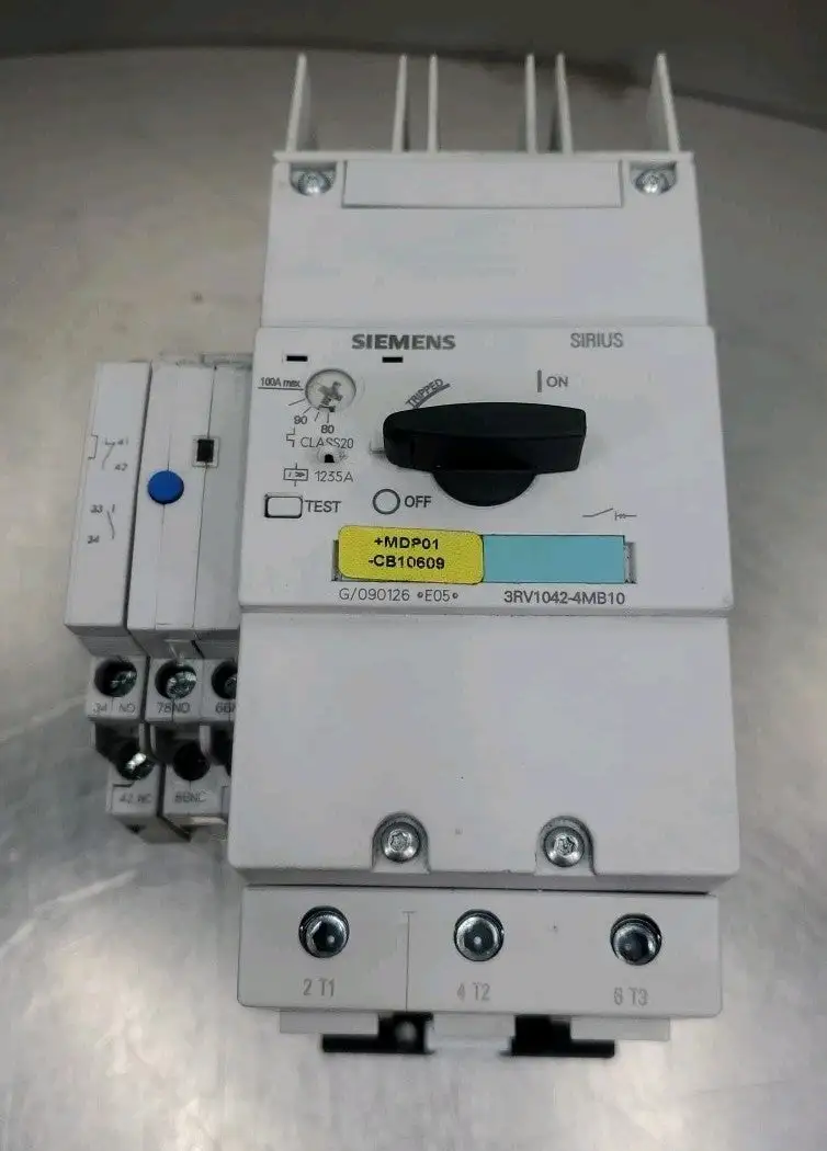 Siemens SIRIUS 3RV10424MB10 Contactor w/3RV19011A Module. 4D49