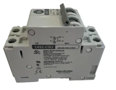 A / B 1492-CB2G050 MANUAL MOTOR CONTROLLER SER. C 1492CB2G050 NEW, SURPLUS