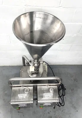 Mixer Tri Blender Cone Sanitary Explotion Proof In stainless steel On rack on Wheels # 38922