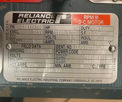 USED RELIANCE ELECTRIC C1812ATCZ