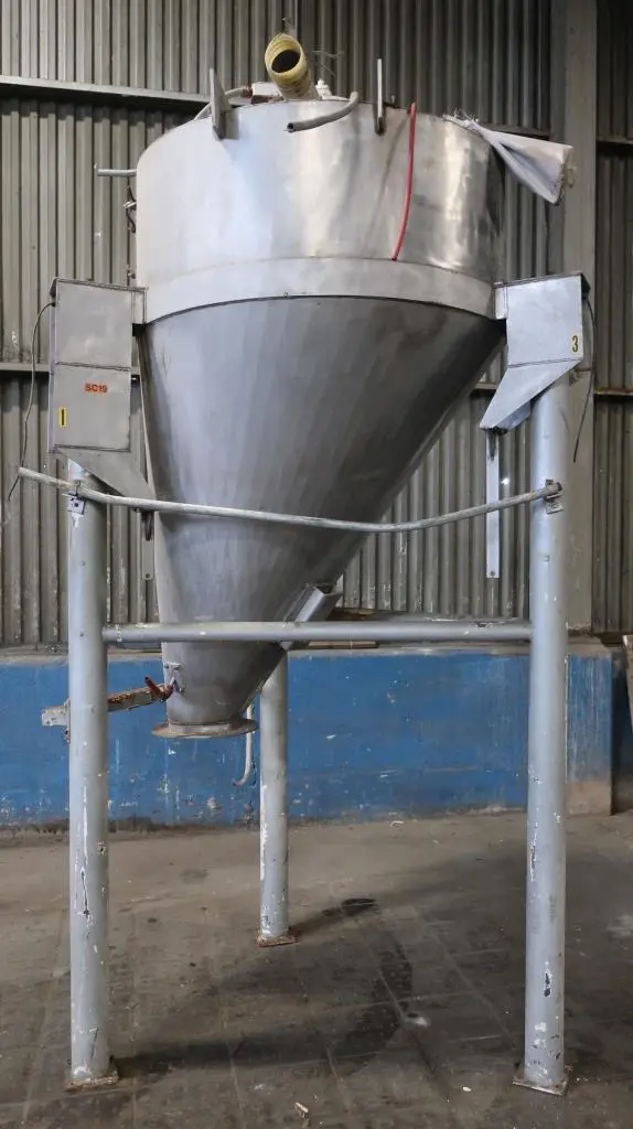 SPC8317  Bin Hopper Silo 45 cu.ft., bulk storage bin, Stainless Steel