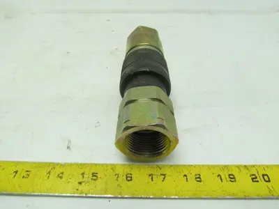 Dynaquip Controls DF16 Quick Disconnect Fitting 1"NPT Two Way Shutoff