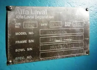Alfa-Laval NX 418B-31G sanitary decanter centrifuge, 316SS.