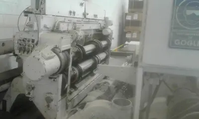 37″ x 84″ Langston 2 color Flexo Printer Slotter