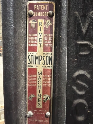 USED STIMPSON RIVETER
