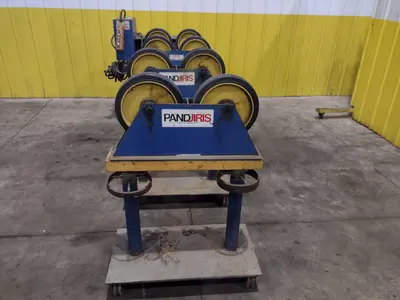 6,000 LB PANDJIRIS MODEL PIPER 3 TANK TURNING ROLLS, DRIVE & IDLERS, 110V : YOBRO 24750