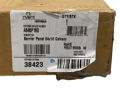 New | in-Stock Hoffman Universal Barrier Panel 38423 MISSING HARDWARE Electrical Boxes Michigan US | Maverick Industrial Sales #1398031