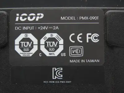 ICOP 825-0428-1R Cognex 9" Resistive Touch Panel 1024x600 LCD Screen PMX-090T