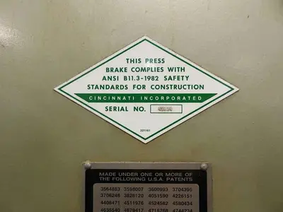 Used 1985 CINCINNATI INC 350AF X 10 Press Brakes Ohio US | Myers Technology Co., LLC #1542707