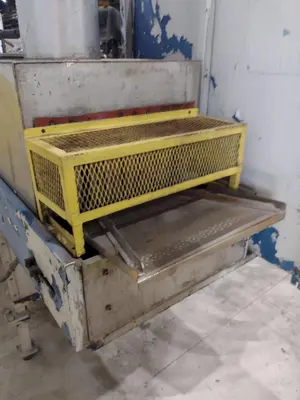 3 STAGE X 12" WIDE FLO-MATIC MODEL #C20-2-1BELT CONVEYOR STAINLESS STEEL HEATED PARTS WASHER: STOCK #17034