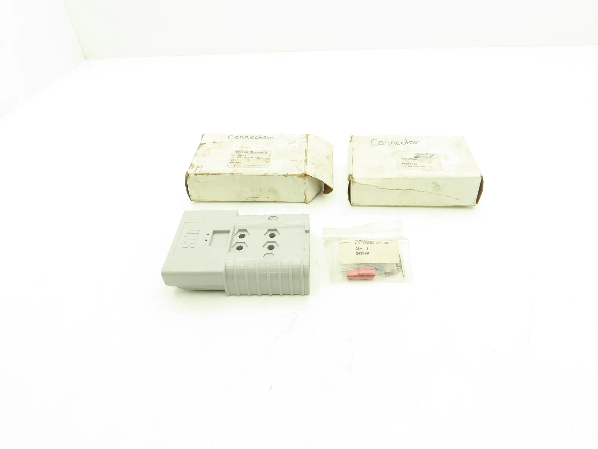 Anderson SY6340G3 Forklift SBX Battery Cable 0/4 Connector Gray 4 Pin Lot of 2