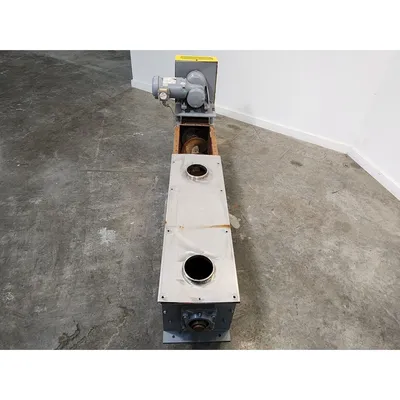 Used 9" Dia x 5'-8" Long Carbon Steel Screw Conveyor Auger Feeder