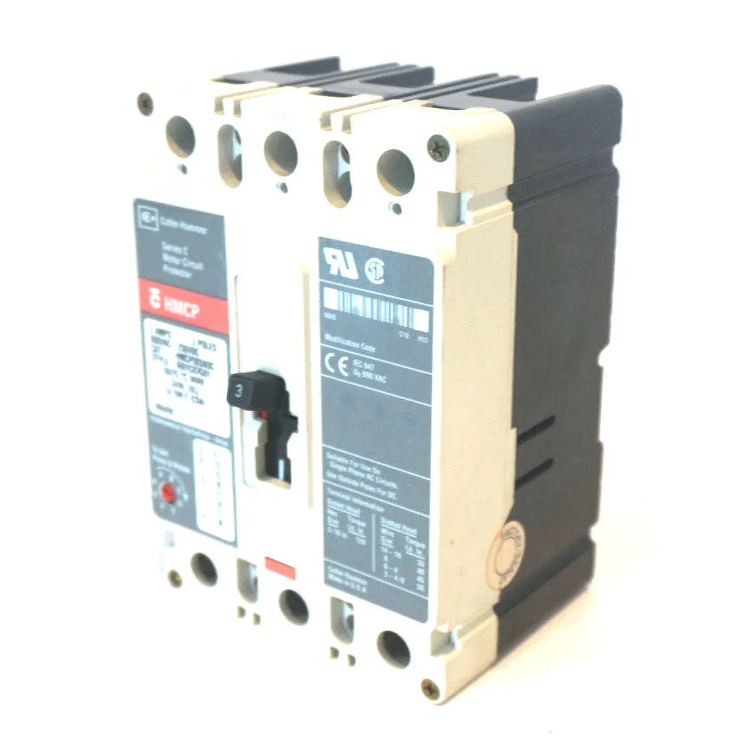 NEW CUTLER HAMMER HMCP003A0C CIRCUIT BREAKER 3 POLE 3 AMP