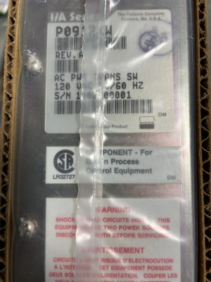 Foxboro Power Transmitter P0912XW with AK663A Switch Kit