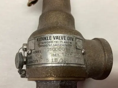 Used KUNKLE 6010DD01-LM Pump & Valve Parts Ohio US | Surplus Asset Holdings #1237585