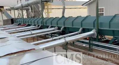 USED CUSTOM BUILT FLUID BED DRYER FOR SHAVINGS, SAWDUST & HEMP PRODUCTS