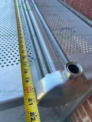 USED CHEM FLOWTRONICS SANITARY FLUID LEVEL INDICATOR 81" W/ 3/4" SANITARY FITTING