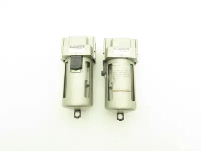 SMC AF4000 Pneumatic Air Filter 1.0MPa 145PSI Max 3/8" NPT Lot of 2