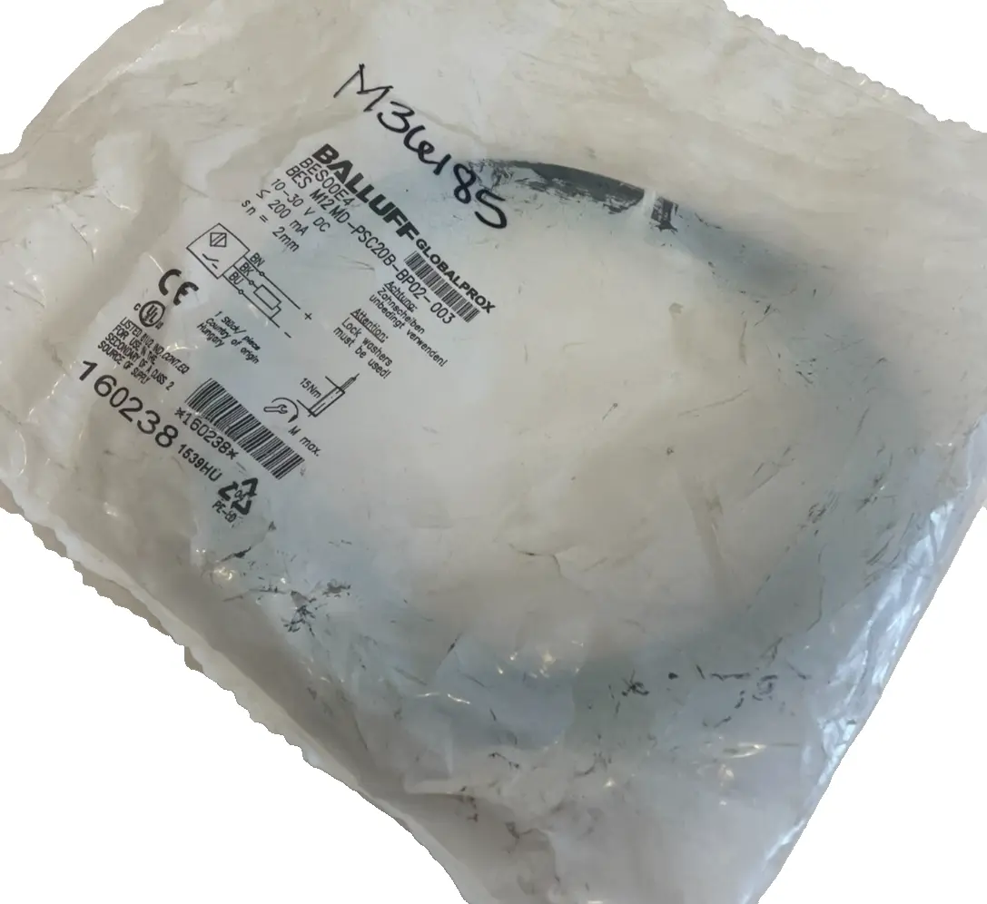 NEW BALLUFF BES M12MD-PSC20B-BP02-003 INDUCTIVE SENSOR BES M12MDPSC20BBP02003