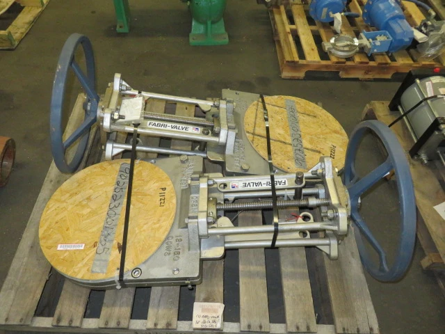 Fabri-Valve 12"-150 Knife Gate Valve , Hand Wheel Operated , 316ss, Unused
