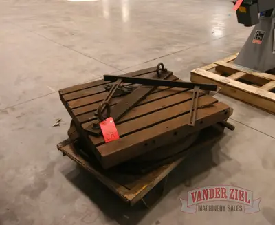 56" x 36" Rotary Table, 6 T-Slots