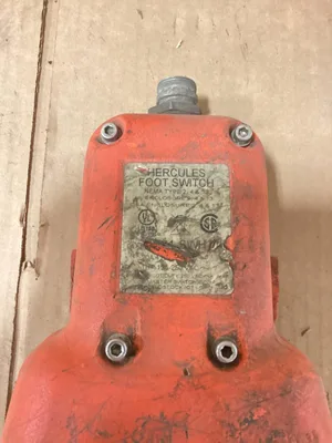 Linemaster Hercules 531-SWH Foot Pedal Switch 125/250V 20 Amp