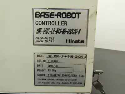 Hirata CRZC-N1512 Base Robot Controller 200VAC 50/60Hz 3ph 4.3A