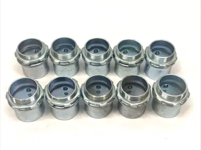 New | in-Stock RACO 1-1/4" EMT SET-SCREW CONDUIT CONNECTOR UNINSULATED LOT OF 10 Electrical Fittings Michigan US | Maverick Industrial Sales #1091509