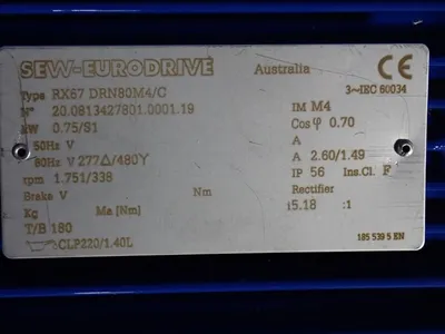 USED SEW RX67 DRN80M4/C